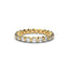 18K Gold Floating Diamond Eternity Ring