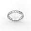 18K Gold Low Dome Basket Diamond Eternity Ring
