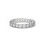 18K Gold Low Dome Basket Diamond Eternity Ring