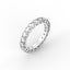 18K Gold Low Dome Basket Diamond Eternity Ring