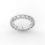 18K Gold Low Dome Basket Diamond Eternity Ring