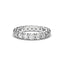 18K Gold Low Dome Basket Diamond Eternity Ring
