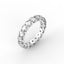 18K Gold Low Dome Basket Diamond Eternity Ring