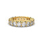 18K Gold Low Dome Basket Diamond Eternity Ring