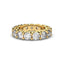 18K Gold Low Dome Basket Diamond Eternity Ring