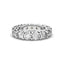 18K Gold Low Dome Basket Diamond Eternity Ring