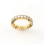 18K Gold Pear Cut Diamond Eternity Ring