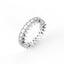 18K Gold Pear Cut Diamond Eternity Ring