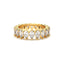 18K Gold Pear Cut Diamond Eternity Ring