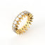 18K Gold Pear Cut Diamond Eternity Ring