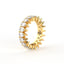 18K Gold Pear Cut Diamond Eternity Ring