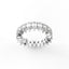 18K Gold Pear Cut Diamond Eternity Ring