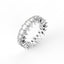 18K Gold Pear Cut Diamond Eternity Ring