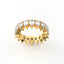 18K Gold Pear Cut Diamond Eternity Ring
