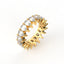 18K Gold Pear Cut Diamond Eternity Ring