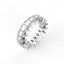 18K Gold Pear Cut Diamond Eternity Ring
