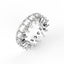 18K Gold Pear Cut Diamond Eternity Ring