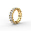 18K Gold Radiant Cut Diamond Eternity Ring