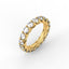 18K Gold Trellis Diamond Eternity Ring