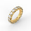 18K Gold Trellis Diamond Eternity Ring