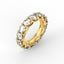 18K Gold Trellis Diamond Eternity Ring