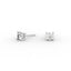 18K Gold Four Prong Round Brilliant Diamond Stud Earrings