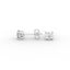 18K Gold Four Prong Round Brilliant Diamond Stud Earrings