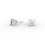 18K Gold Four Prong Round Brilliant Diamond Stud Earrings