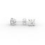 18K Gold Four Prong Round Brilliant Diamond Stud Earrings