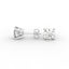 18K Gold Four Prong Round Brilliant Diamond Stud Earrings