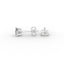 18K Gold Three Prong Martini Round Diamond Earrings