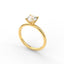 18K Gold Round Cut Diamond Solitaire Engagement Ring 4-Prong
