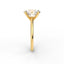 18K Gold Oval Cut Diamond Cathedral Engagement Ring 4-Prong