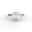 18K Gold Oval Cut Diamond Cathedral Engagement Ring 4-Prong