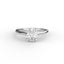 18K Gold Oval Cut Diamond Cathedral Engagement Ring Classic Basket