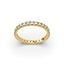 18K Gold French Pavé Diamond Eternity Ring