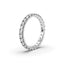 18K Gold French Pavé Diamond Eternity Ring