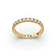 18K Gold French Pavé Diamond Eternity Ring