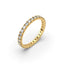 18K Gold French Pavé Diamond Eternity Ring