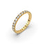 18K Gold French Pavé Diamond Eternity Ring