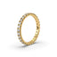 18K Gold French Pavé Diamond Eternity Ring