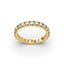 18K Gold French Pavé Diamond Eternity Ring