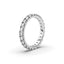 18K Gold French Pavé Diamond Eternity Ring