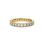 18K Gold French Pavé Diamond Eternity Ring