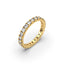 18K Gold French Pavé Diamond Eternity Ring