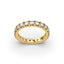 18K Gold French Pavé Diamond Eternity Ring