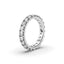 18K Gold French Pavé Diamond Eternity Ring