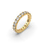 18K Gold French Pavé Diamond Eternity Ring