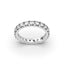18K Gold French Pavé Diamond Eternity Ring