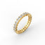 18K Gold Asscher Cut Diamond Eternity Ring